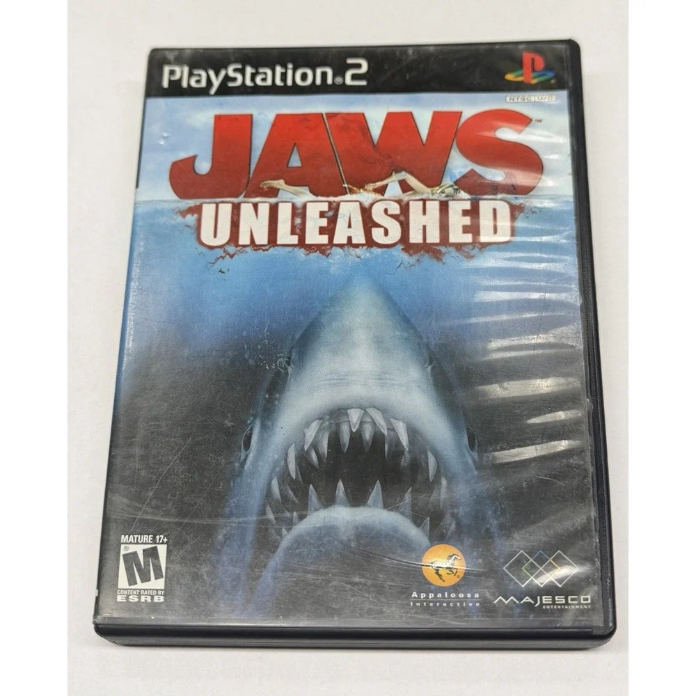 Jaws Unleashed PS2 CIB Sony PlayStation 2 2006 Video Game